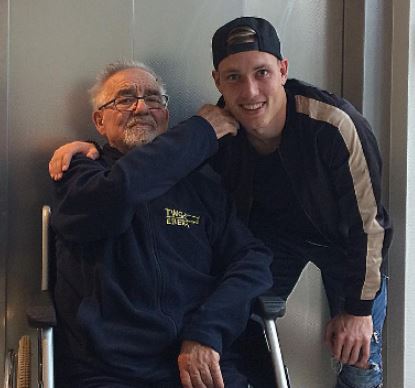 David Raum with his grandpa